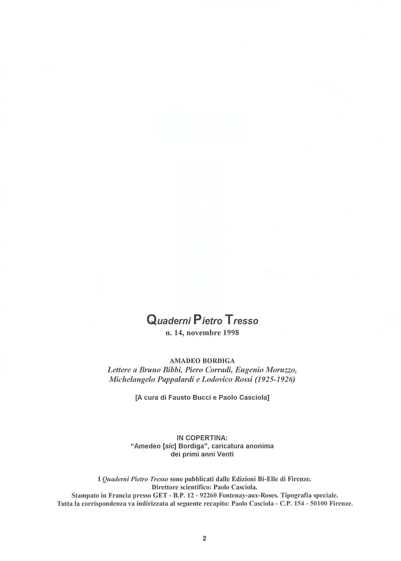 Quaderni del Centro Studi Pietro Tresso (1996-2009) n. 14 (novembre 1998) - pag. 3