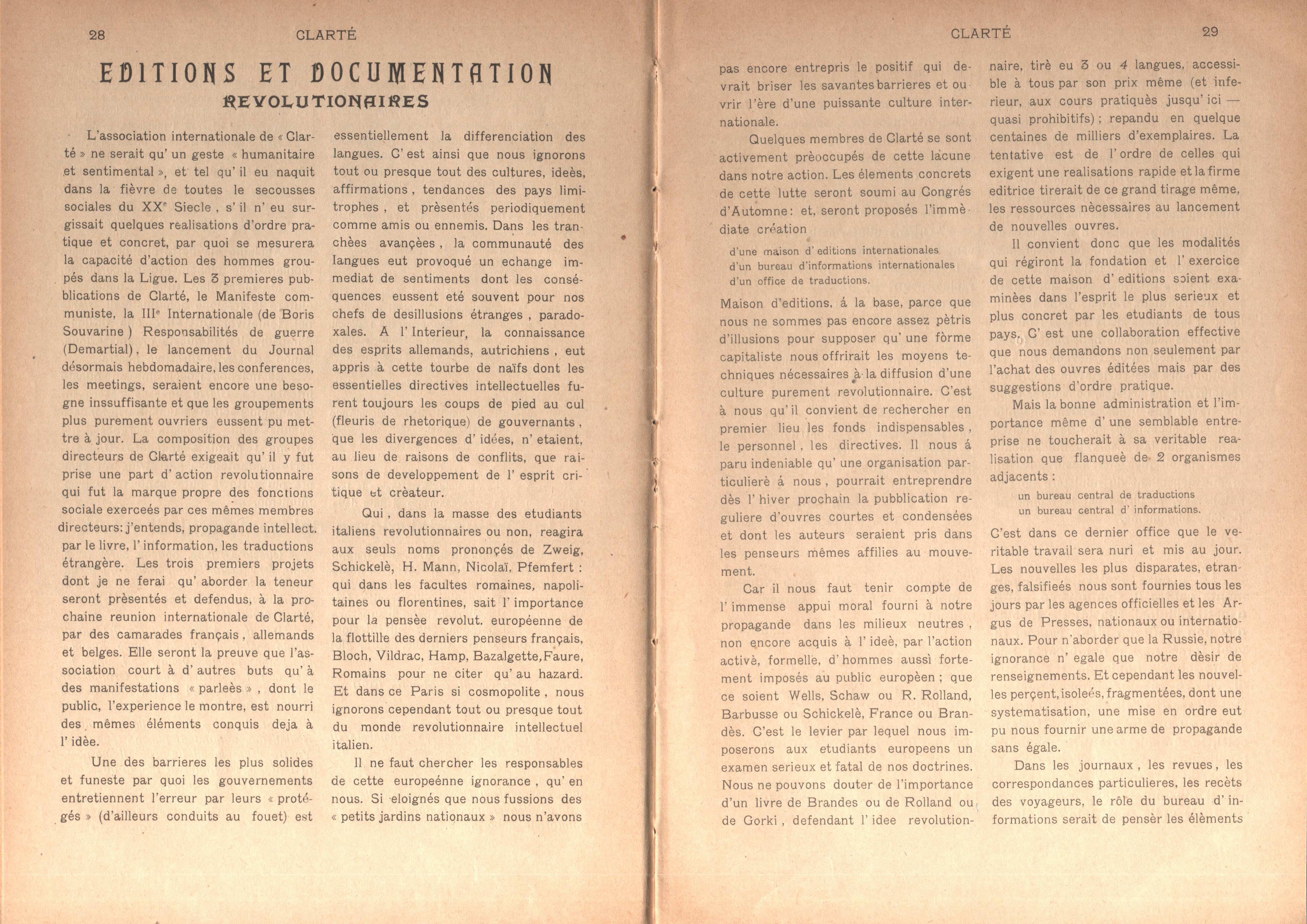 Clarté. Rivista mensile degli studenti comunisti (a. I, n. 2, Palermo, 15 giugno 1920) - pag. 4