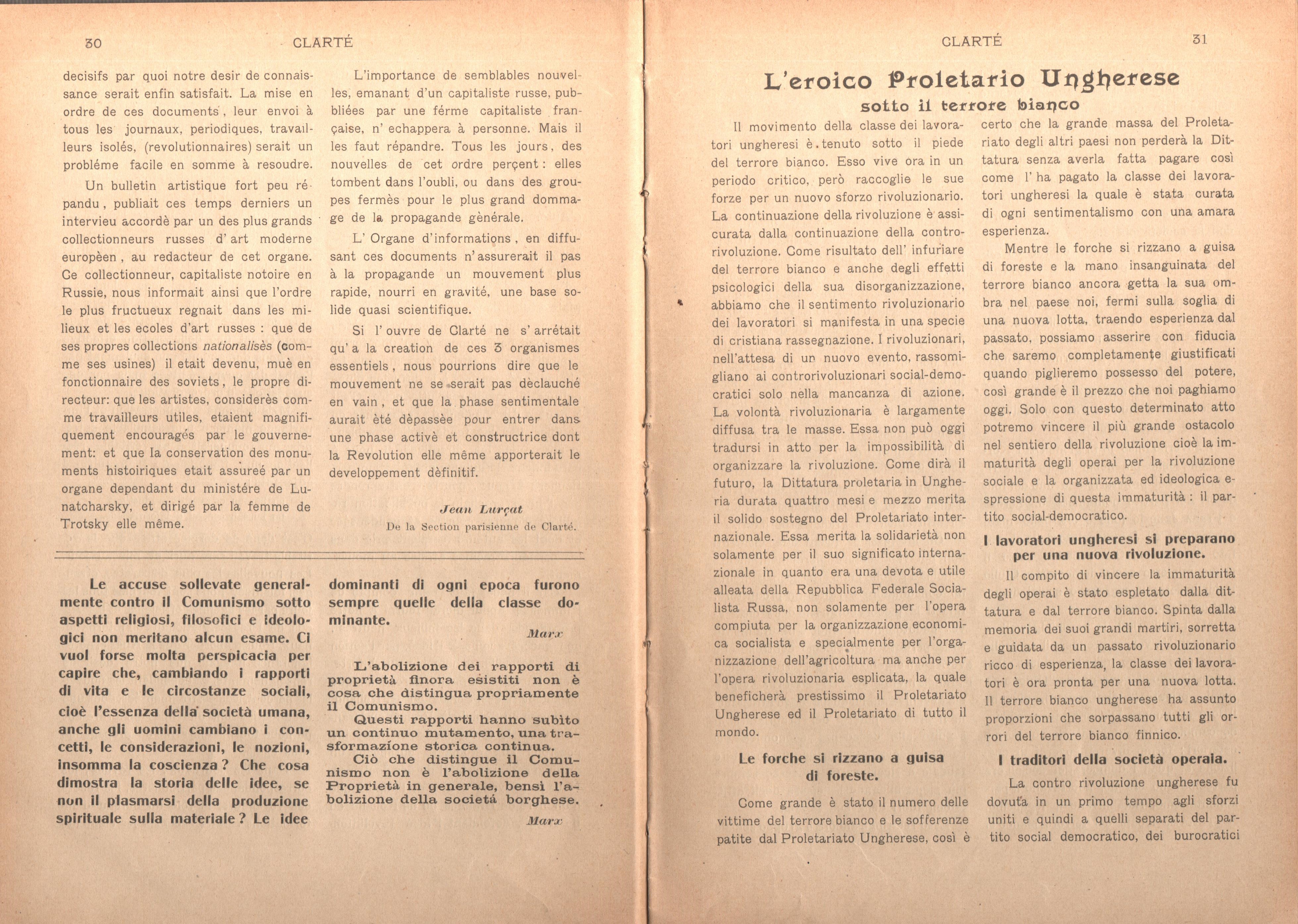 Clarté. Rivista mensile degli studenti comunisti (a. I, n. 2, Palermo, 15 giugno 1920) - pag. 5