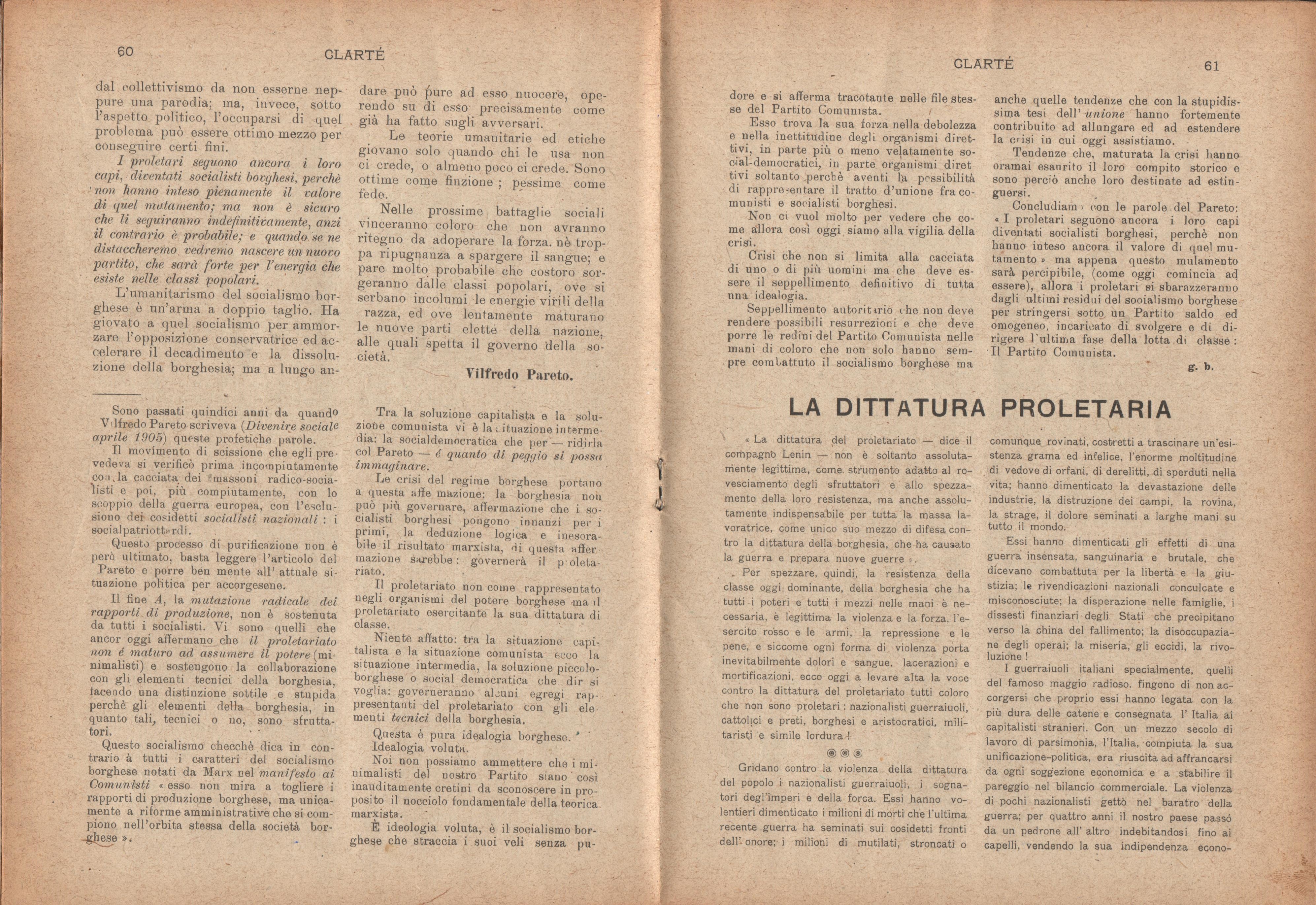 Clarté. Rivista mensile degli studenti comunisti (a. I, n. 3, Palermo, 15 luglio 1920) - pag. 8
