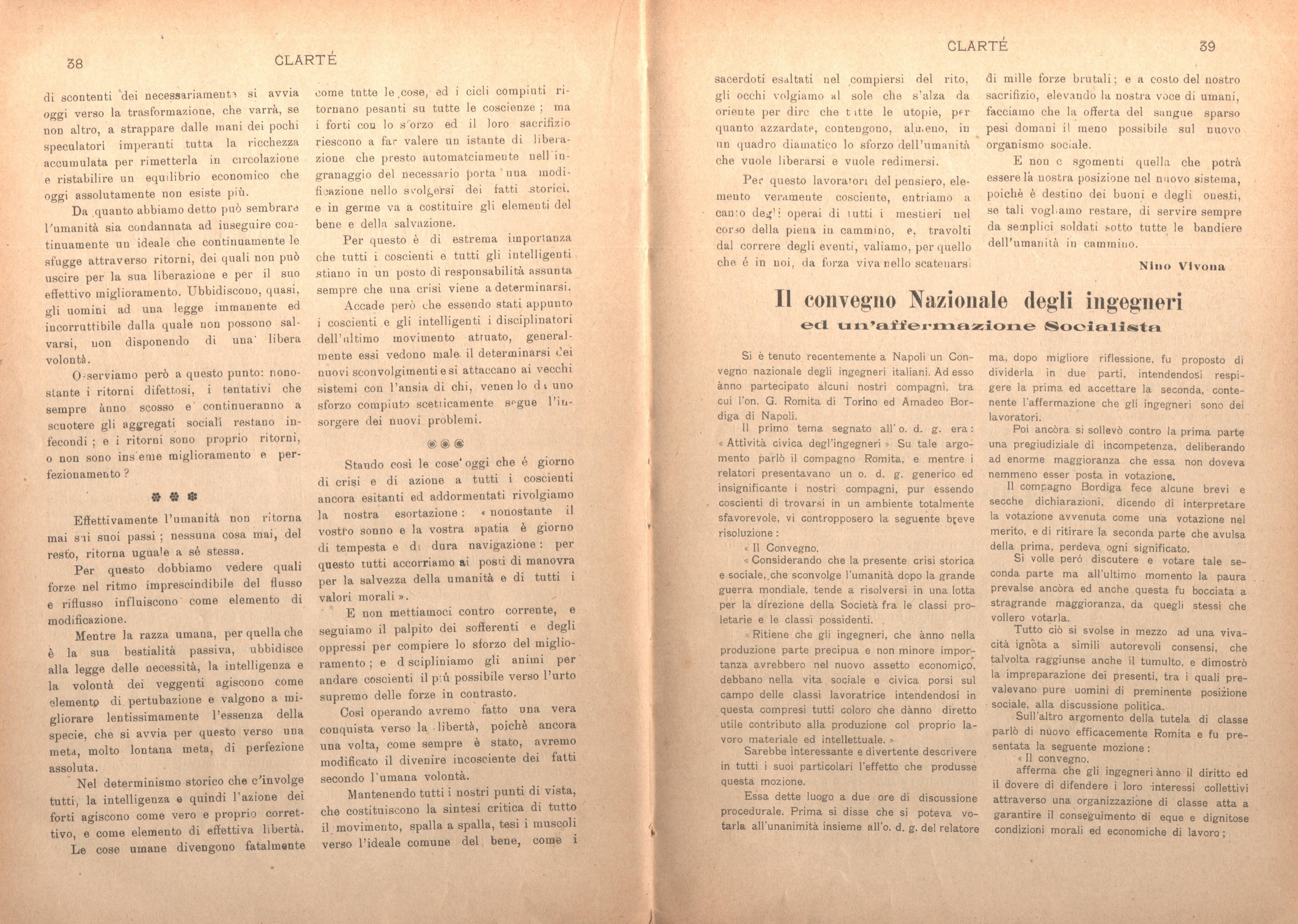 Clarté. Rivista mensile degli studenti comunisti (a. I, n. 2, Palermo, 15 giugno 1920) - pag. 9