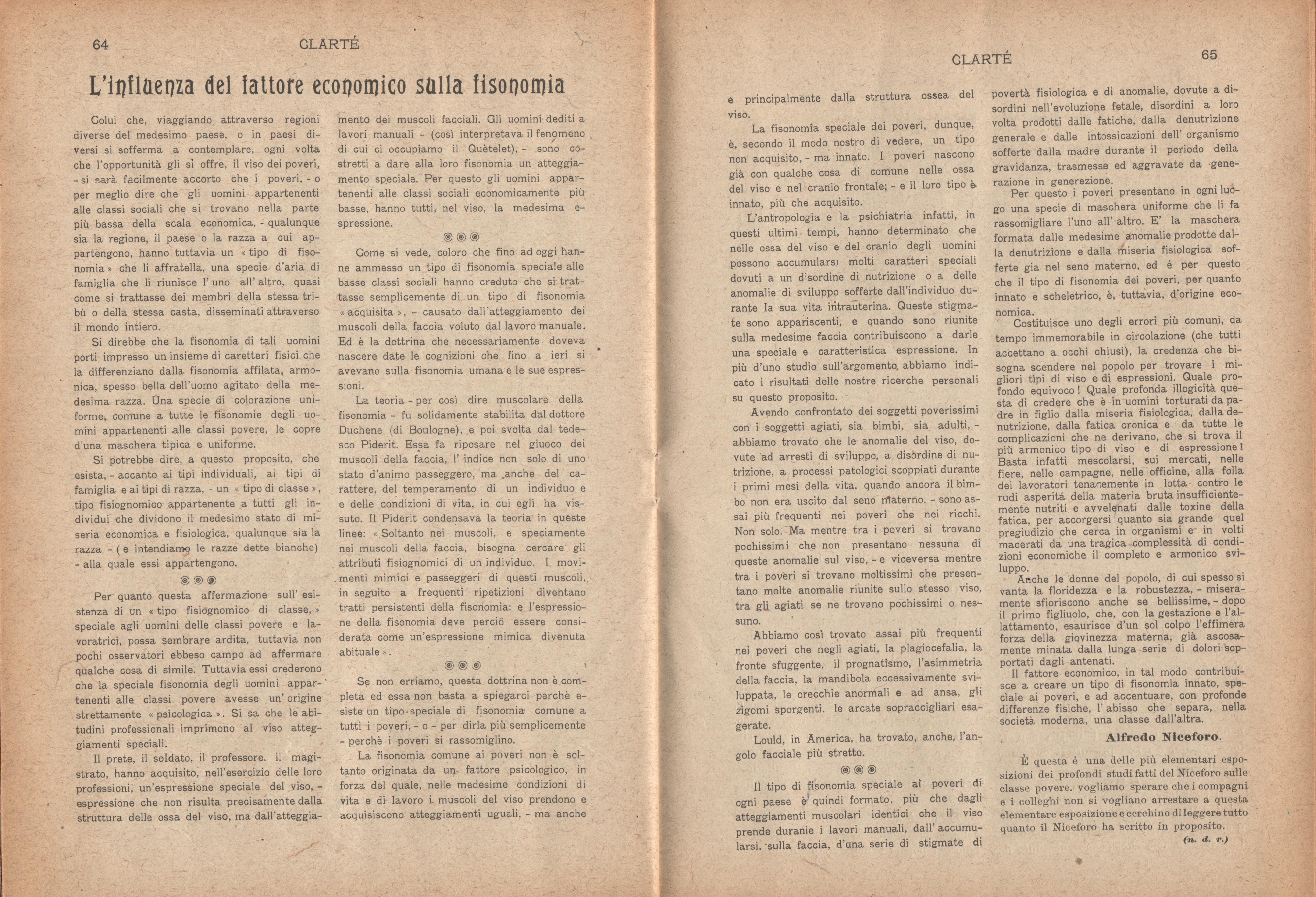 Clarté. Rivista mensile degli studenti comunisti (a. I, n. 3, Palermo, 15 luglio 1920) - pag. 10