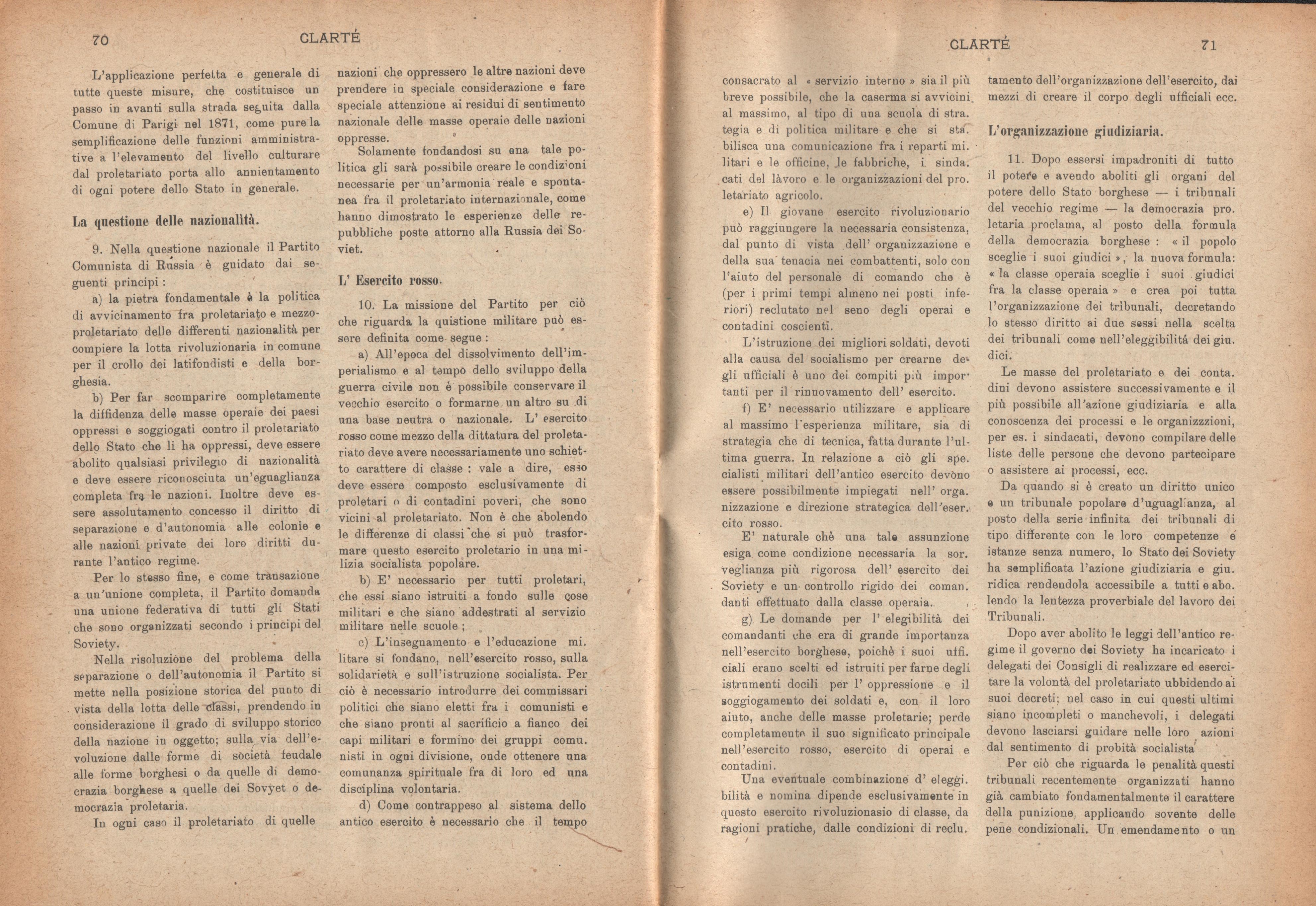 Clarté. Rivista mensile degli studenti comunisti (a. I, n. 3, Palermo, 15 luglio 1920) - pag. 13