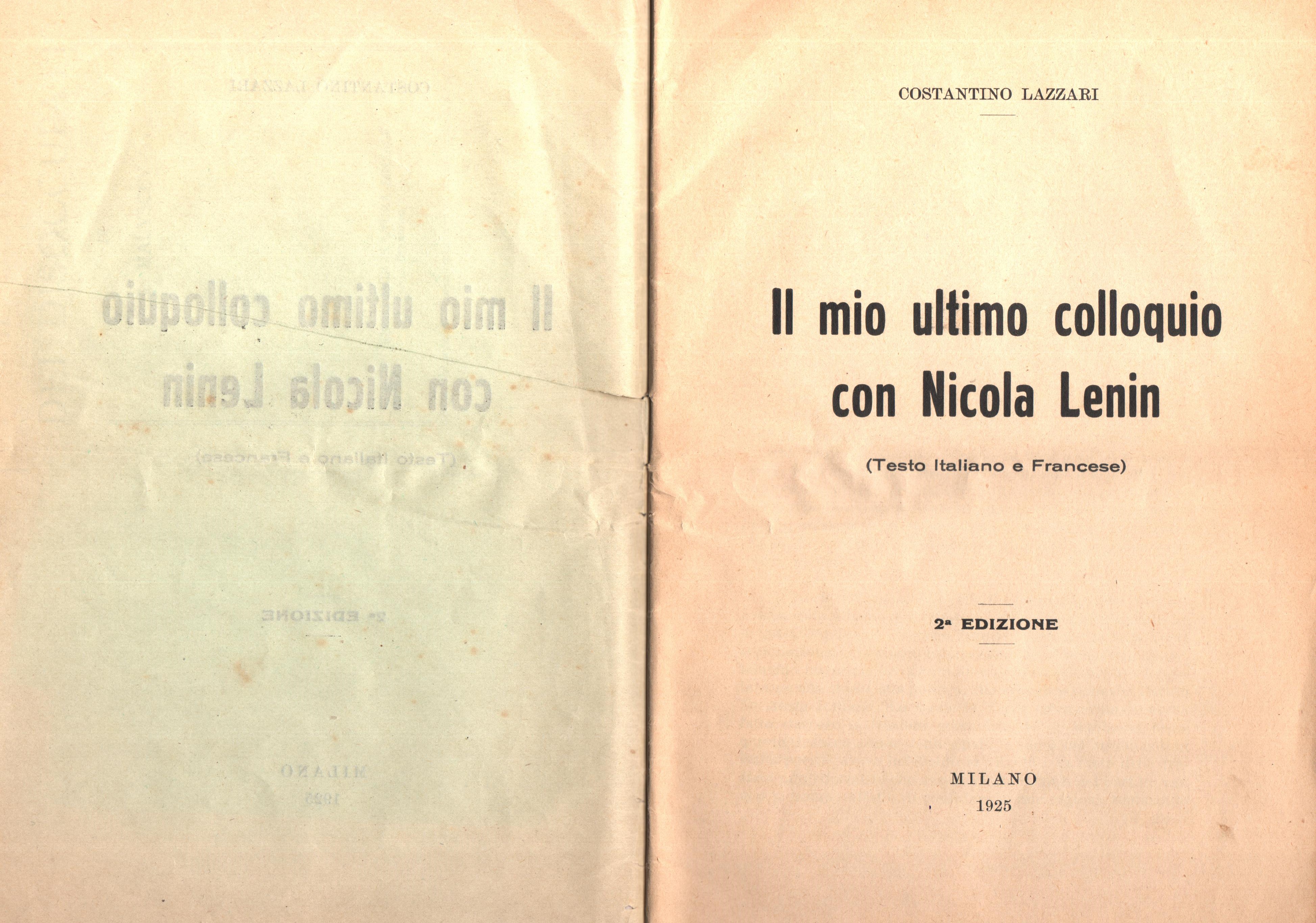 C. Lazzari, Il mio ultimo colloquio con Nicola Lenin - pag. 2