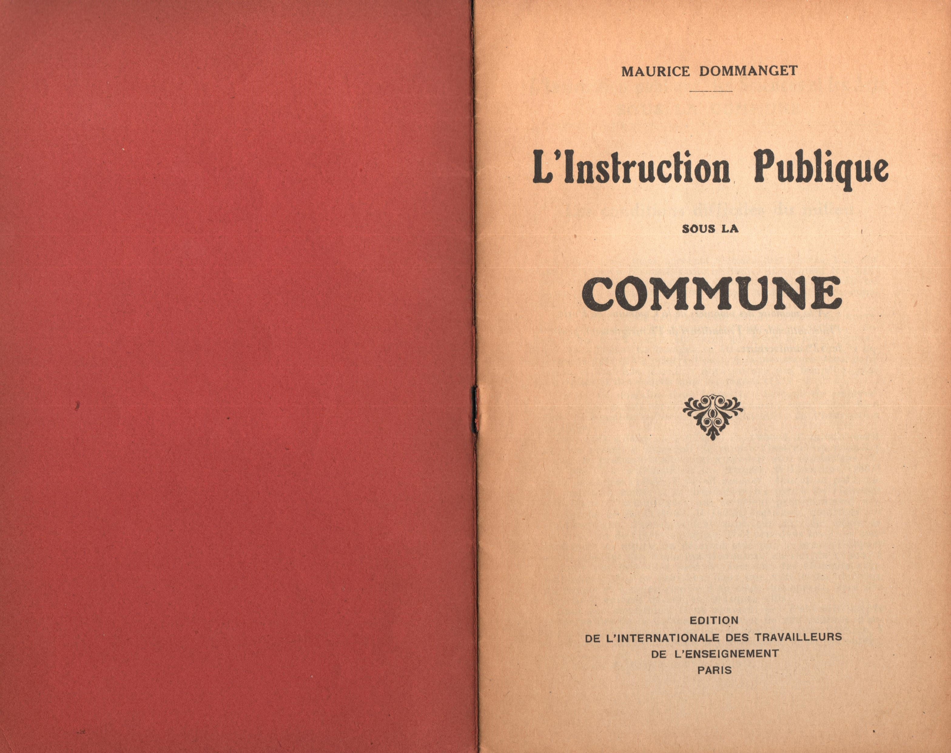 Maurice Dommanget, L'instruction publique sous la Commune - pag. 02