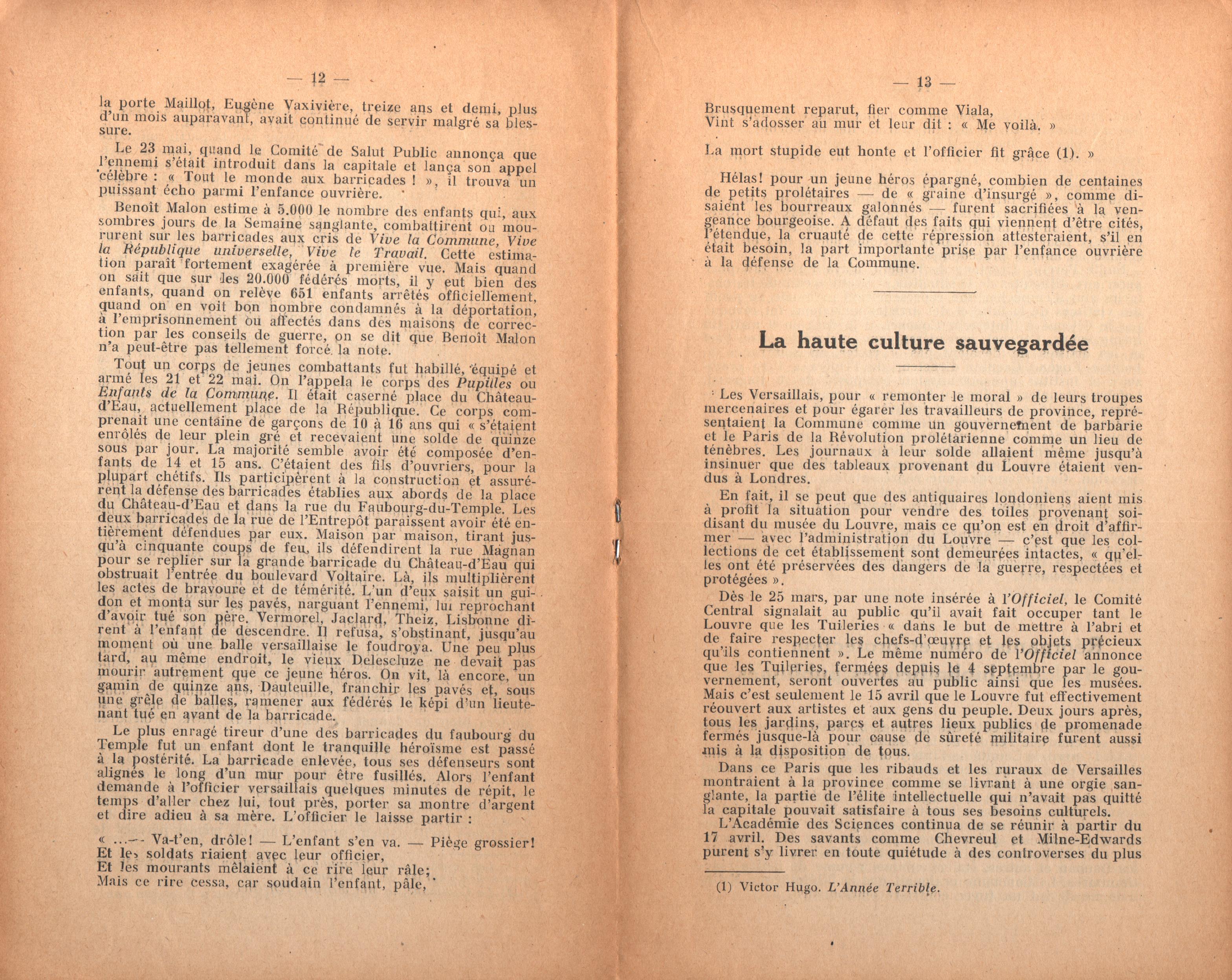 Maurice Dommanget, L'instruction publique sous la Commune - pag. 08