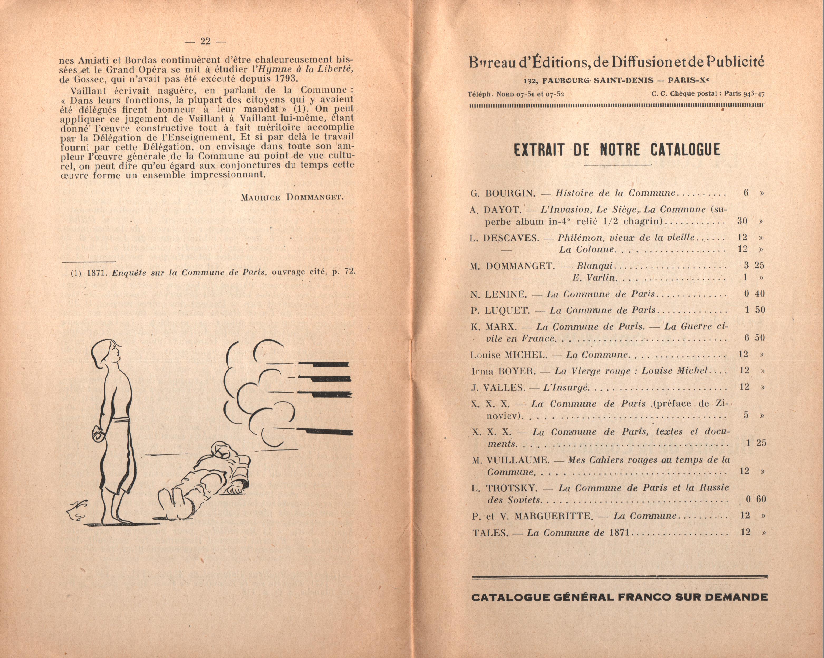 Maurice Dommanget, L'instruction publique sous la Commune - pag. 13