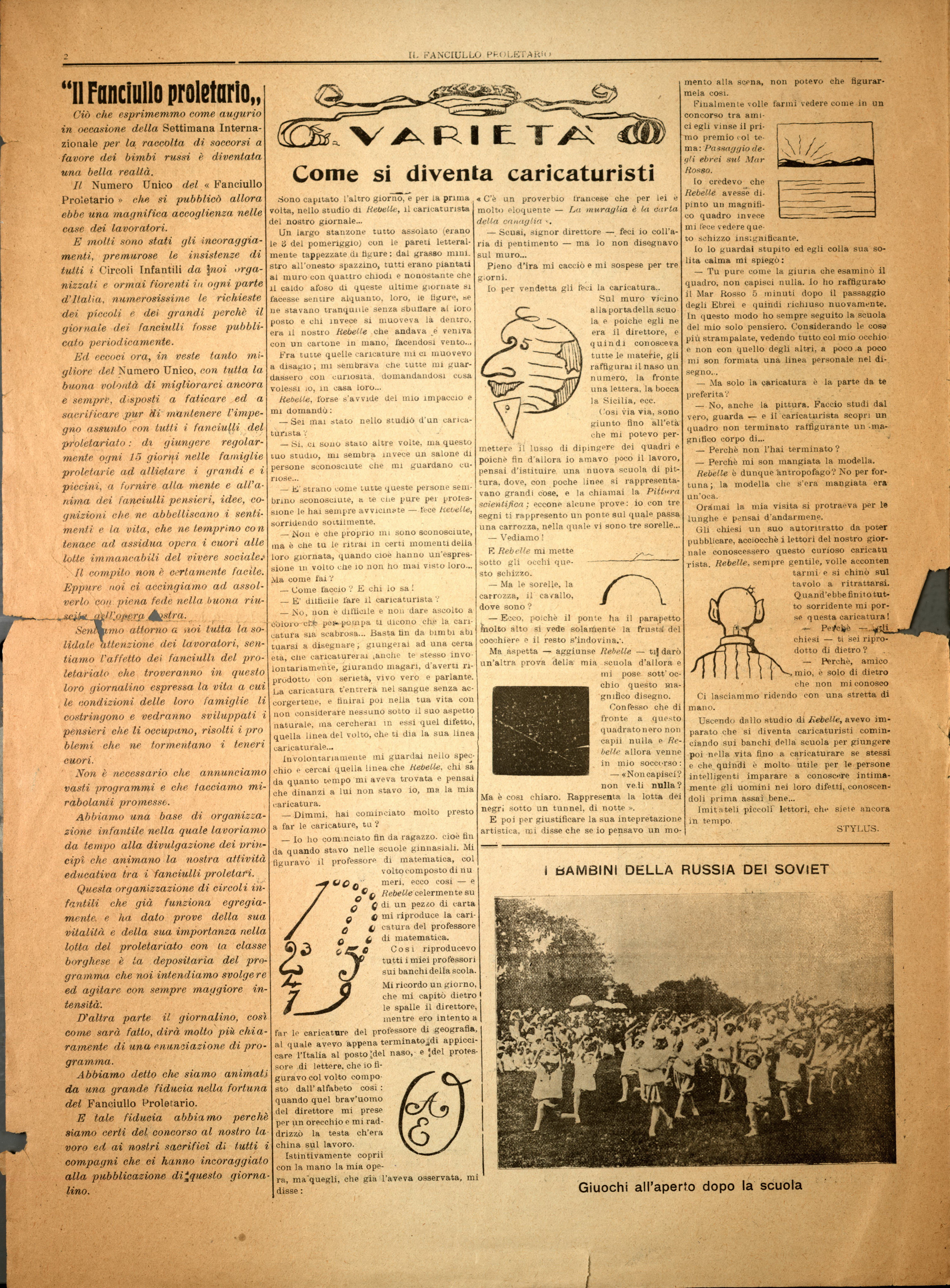 Il Fanciullo Proletario n. 1 (settembre 1922) - pag. 2
