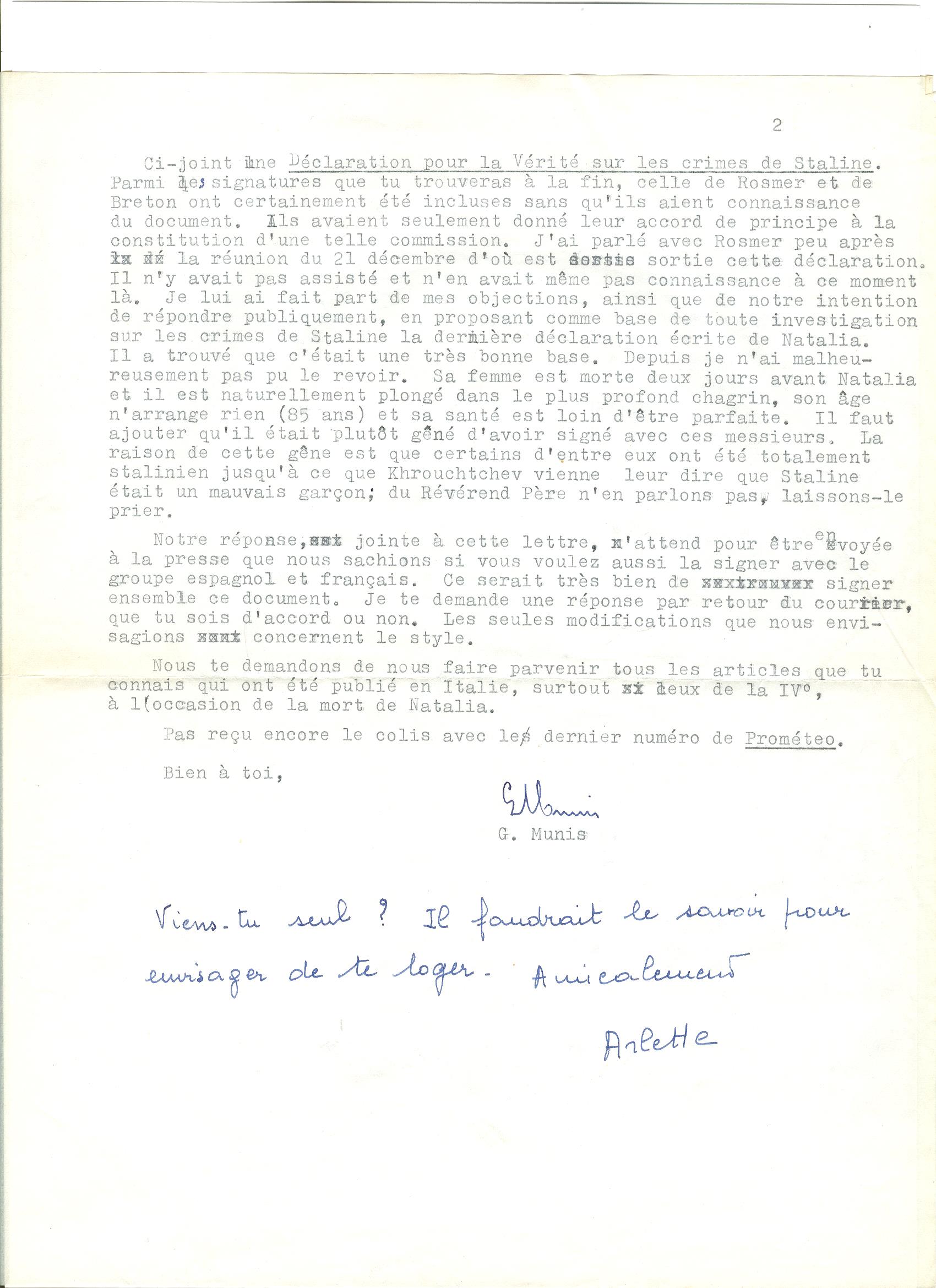 05 >> 3.b - Lettera di Munis a Onorato Damen (4 marzo 1962)