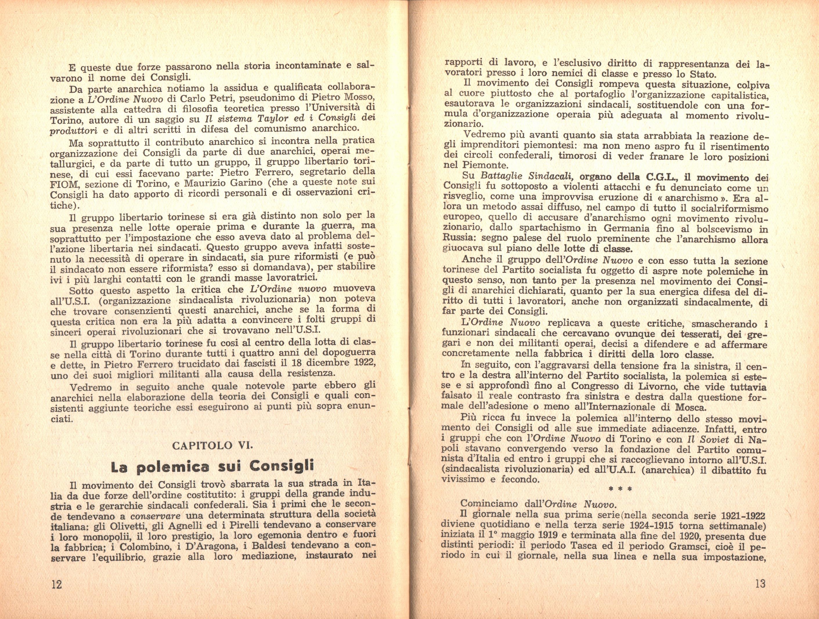 P. C. Masini, Anarchici e comunisti nel movimento dei Consigli a Torino - pag. 8