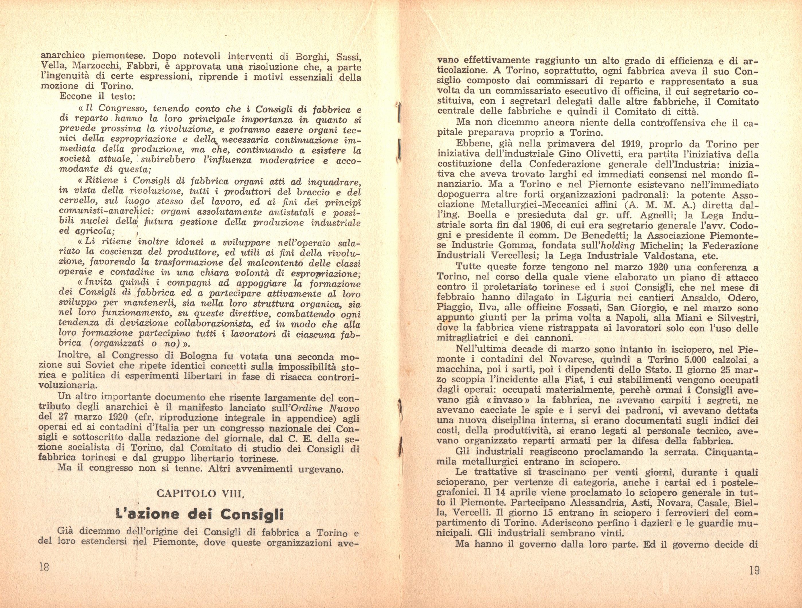 P. C. Masini, Anarchici e comunisti nel movimento dei Consigli a Torino - pag. 11
