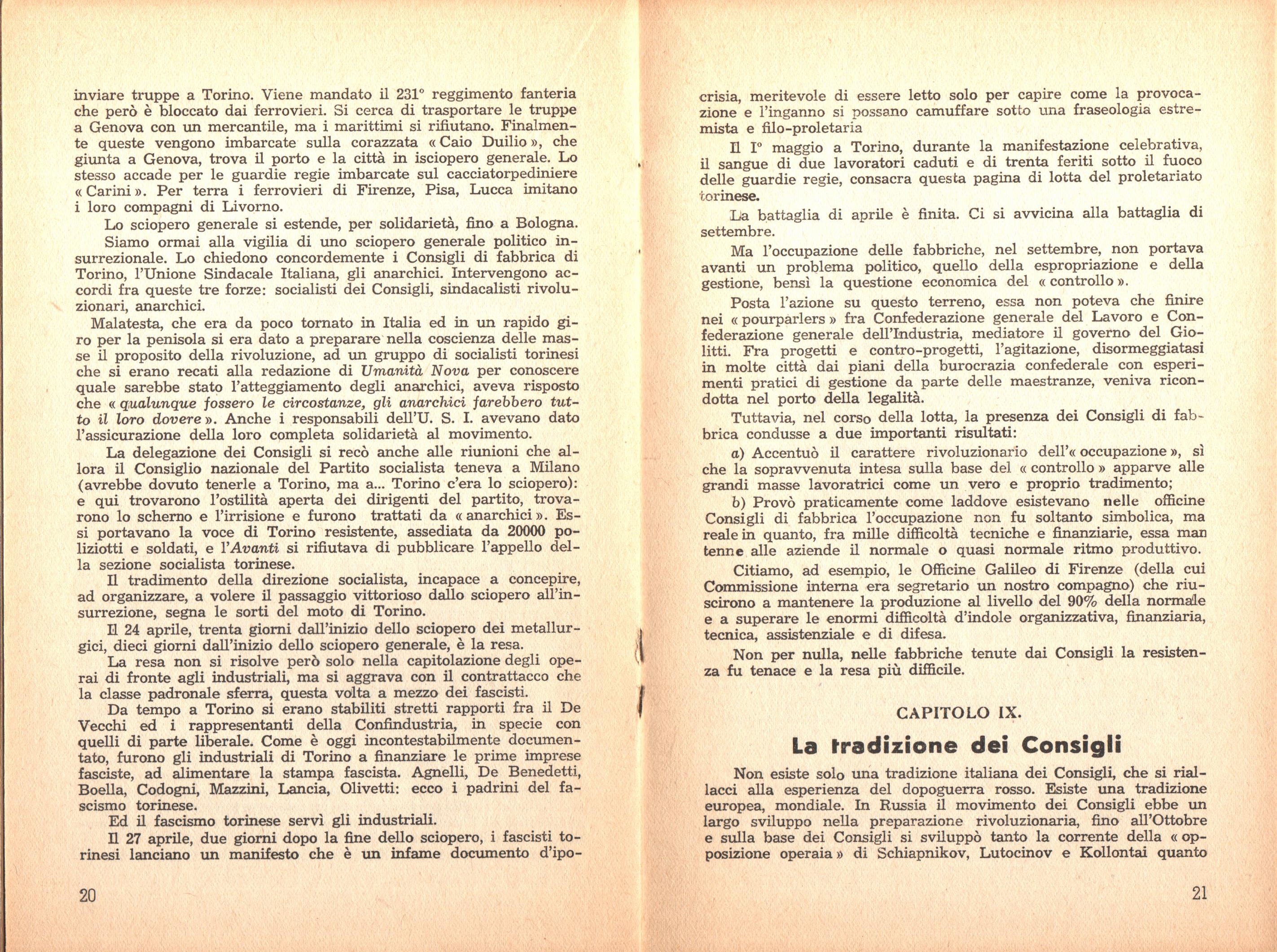 P. C. Masini, Anarchici e comunisti nel movimento dei Consigli a Torino - pag. 12