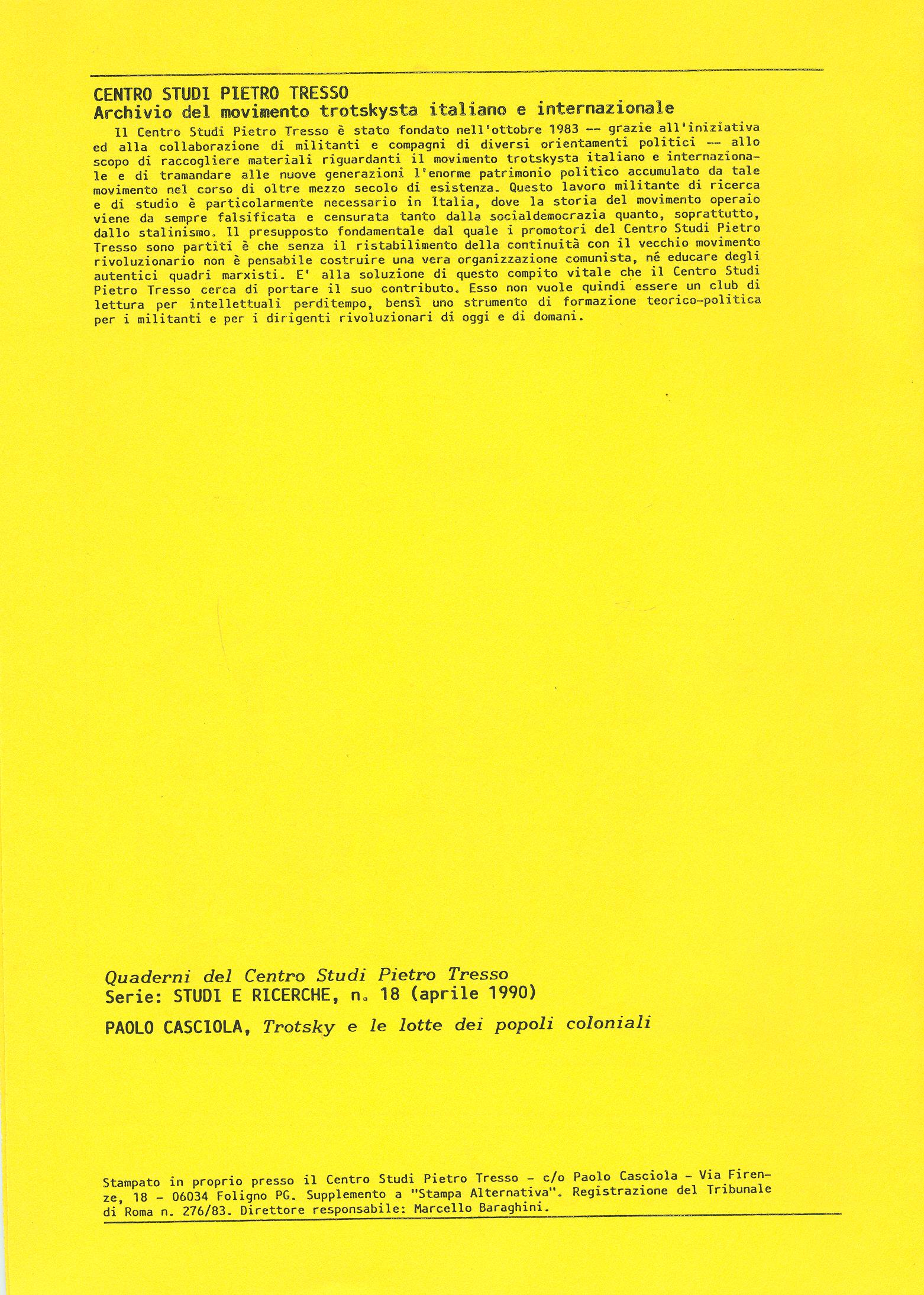 Studi e Ricerche n. 18 (aprile 1990) - pag. II